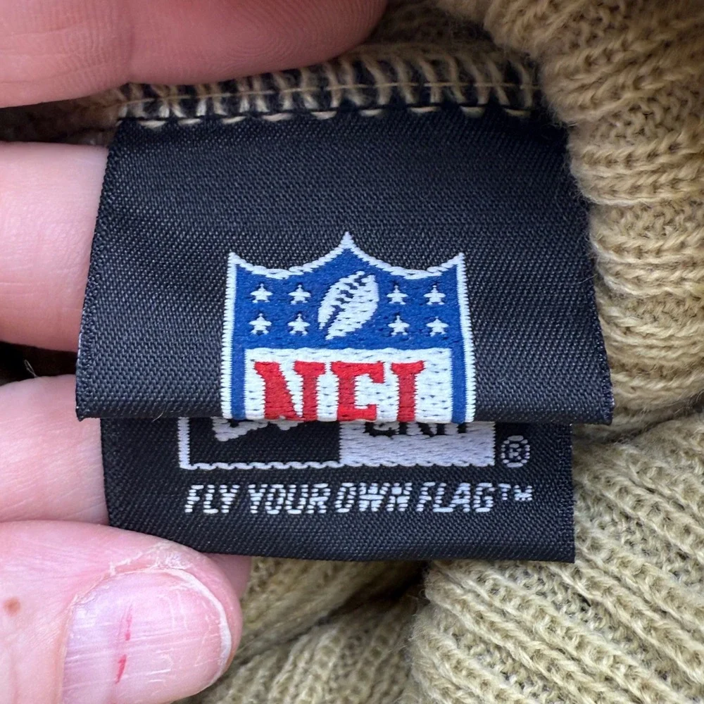 New Era NFL‎ New Orleans Saints Pom Beanie Black Gold Gray Stripes